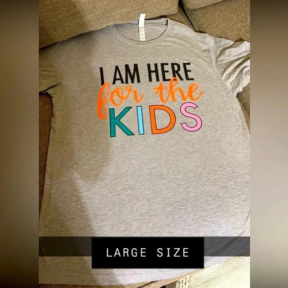 5 PC BUNDLE Teacher/Educator women short sleeve size LARGE t-shirts/tops - Picture 1 of 5